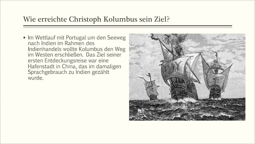 Eine Frage der
Perspektive?
WIR ENTDECKEN DIE
NEUE WELT MIT DEN
AUGEN DES KOLUMBUS Inhaltsverzeichnis
●
●
●
Wer war Christoph Kolumbus?
Stec