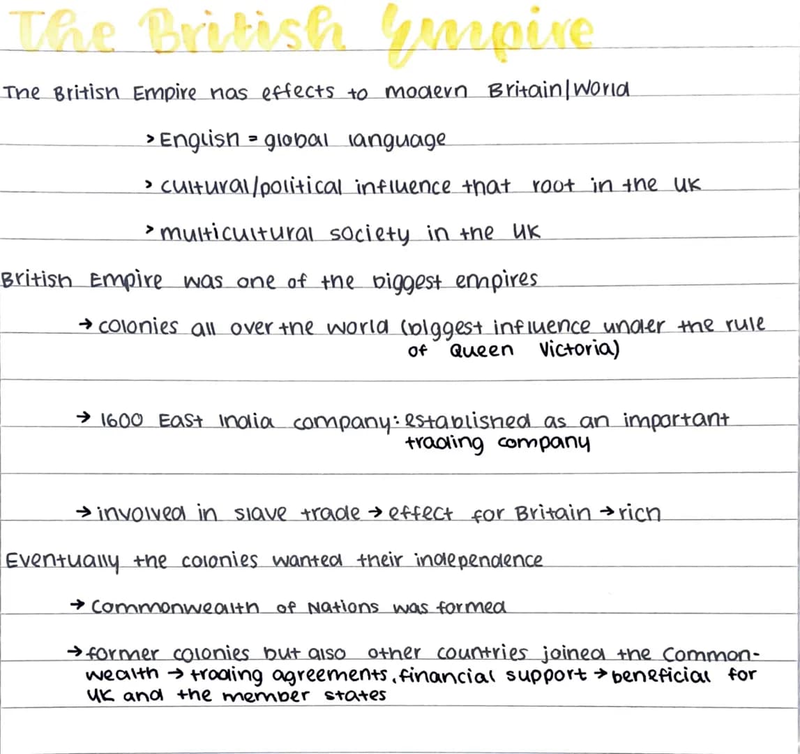 The British gimpire
The British Empire has effects to modern Britain / World
> English - global language
> cultural/political influence that