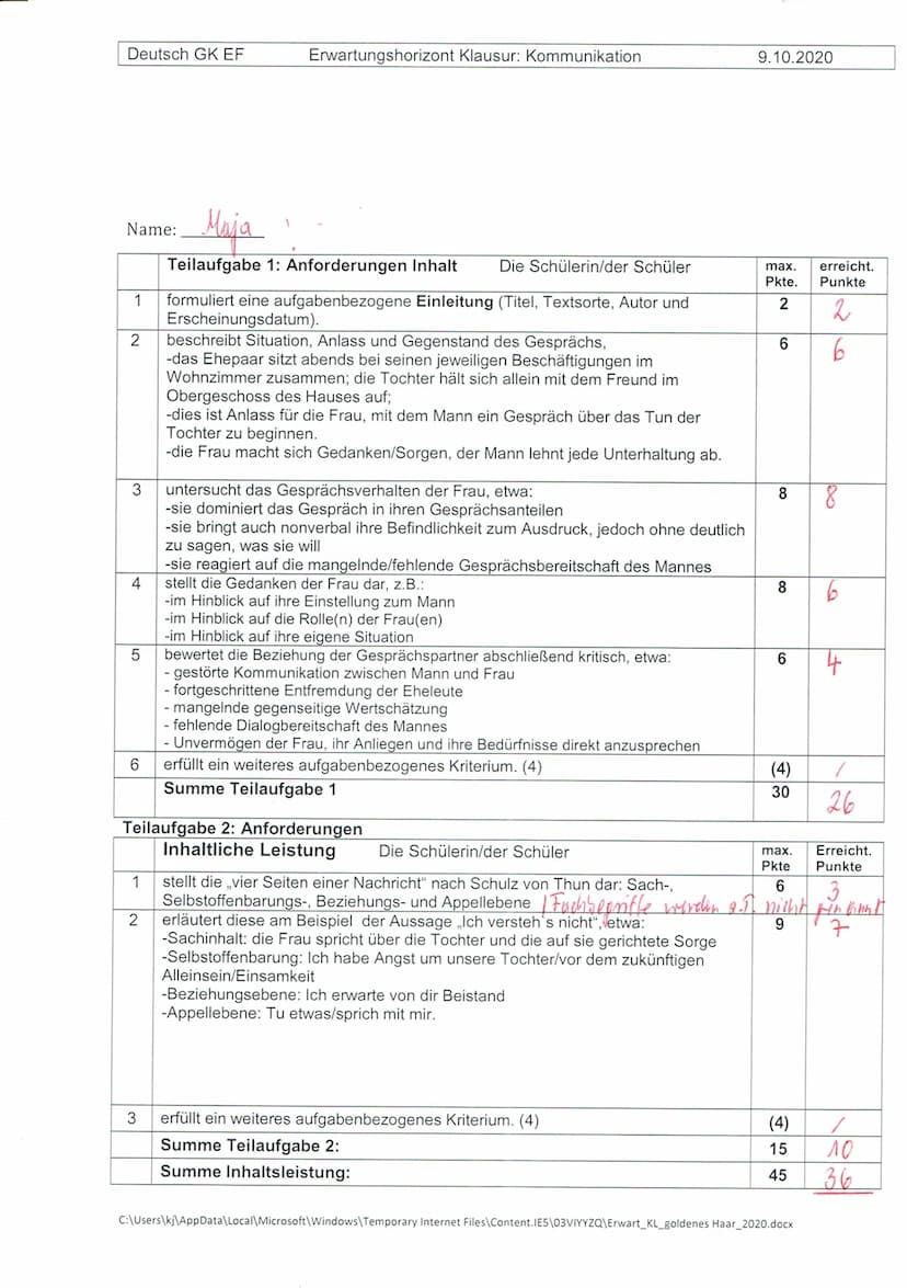 EF, Deutsch GK3/KJ
Arbeitszeit: 90 Minuten
Thema: Kommunikation
Thema: Kommunikation
Seelst
ефри
belig
Sachinket
A
Dzechen
Aufgabenstellung
