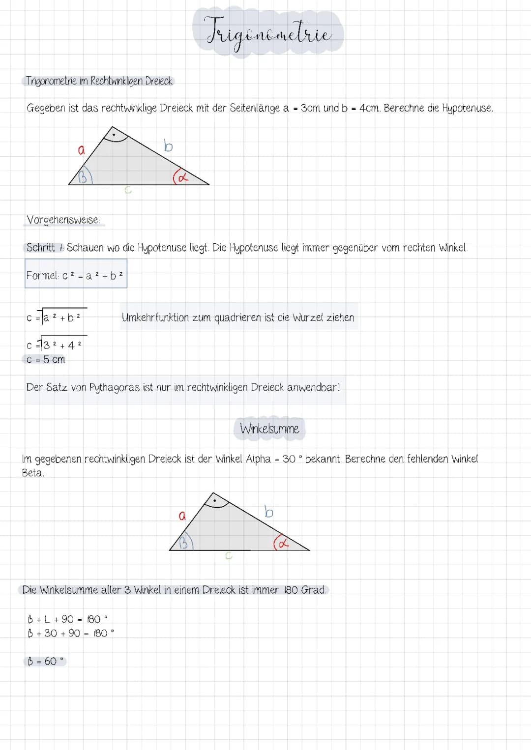 Trigonometrie 