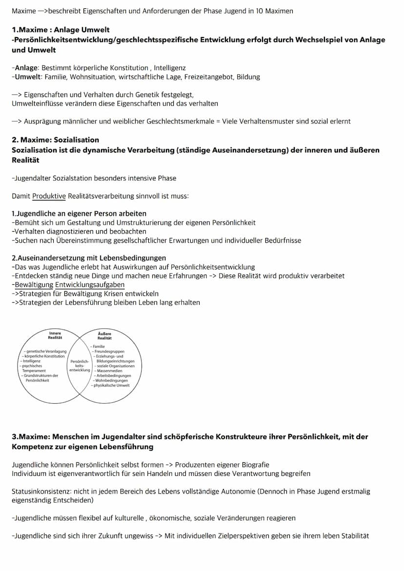Hurrelman
Jugend als eigene Lebensphase
Hurrelmanns Modell der Produktiven-Realitätsverarbeitung beschriebt die Persönlichkeitsentwicklung e