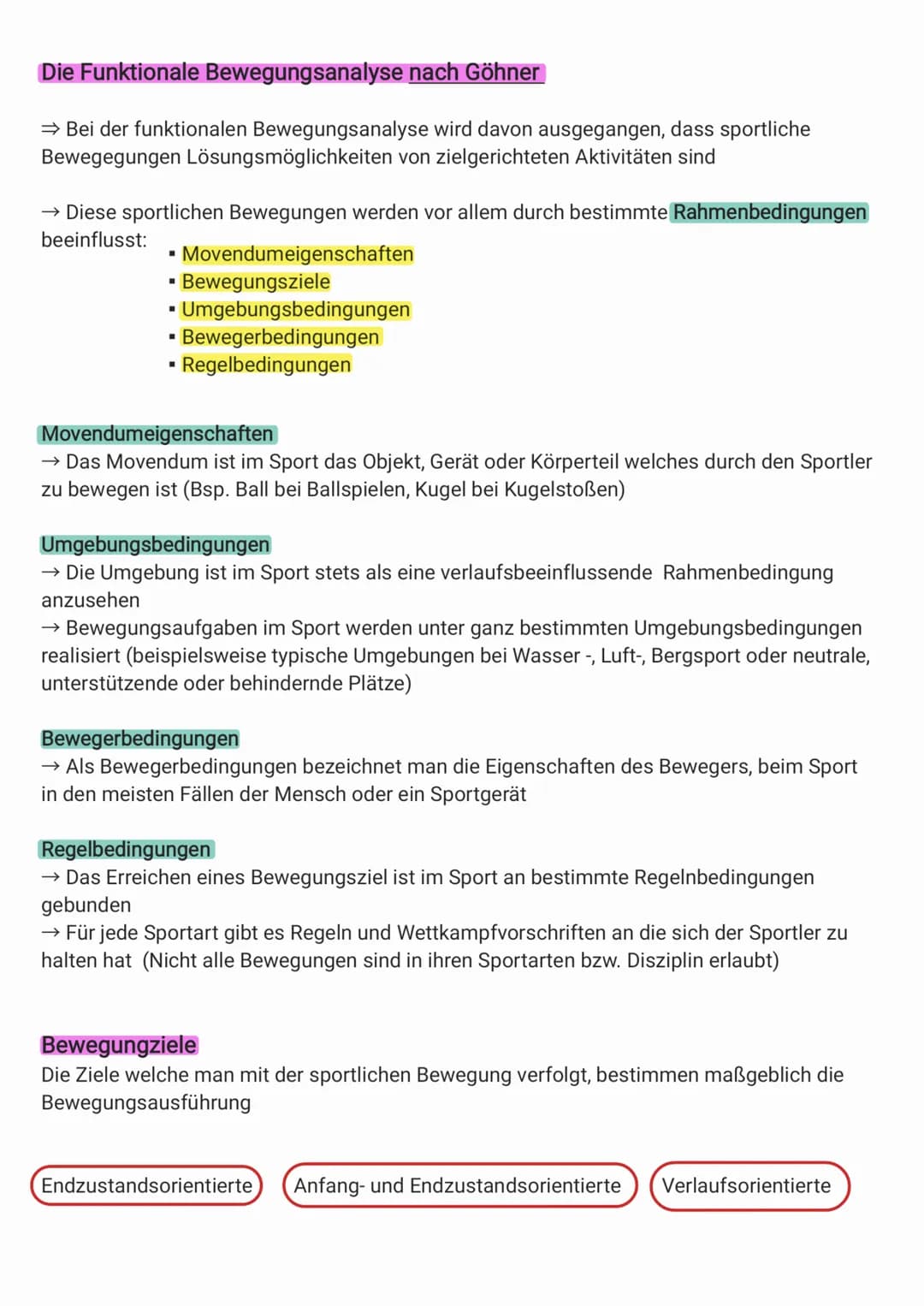 Die morphologische Bewegungsanalyse nach Meinel und Schnabel
↳, beschäftigt sich mit den von außen für den Beobachter sichtbaren und warnehm