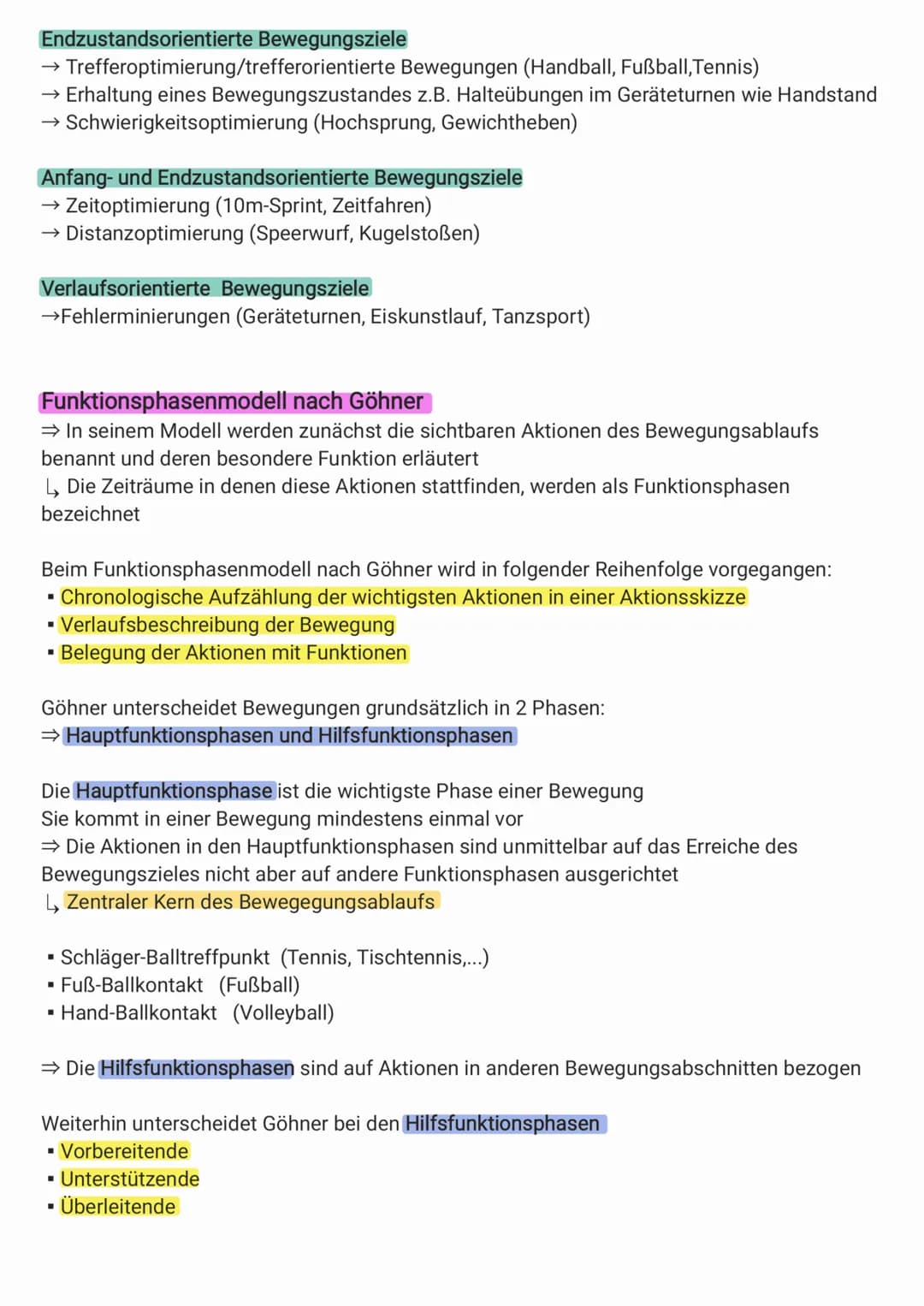 Die morphologische Bewegungsanalyse nach Meinel und Schnabel
↳, beschäftigt sich mit den von außen für den Beobachter sichtbaren und warnehm