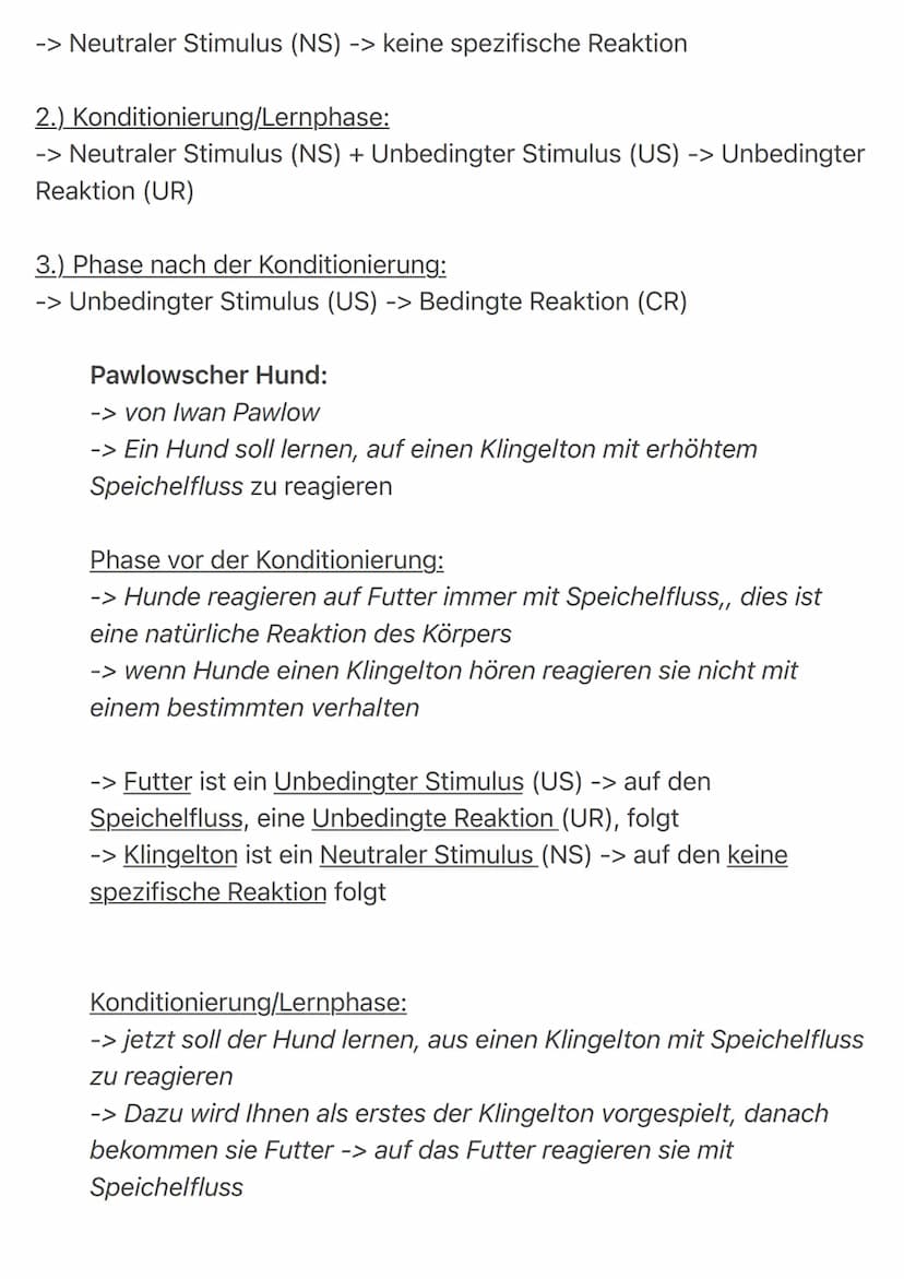 
<p>Die klassische Konditionierung ist eine Lerntheorie des Behaviorismus. Nach dieser Theorie lernt ein Mensch oder ein Tier auf ein Signal
