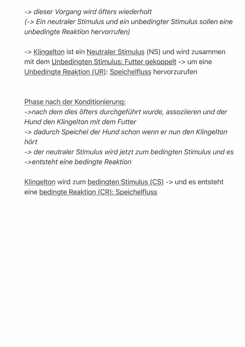 
<p>Die klassische Konditionierung ist eine Lerntheorie des Behaviorismus. Nach dieser Theorie lernt ein Mensch oder ein Tier auf ein Signal