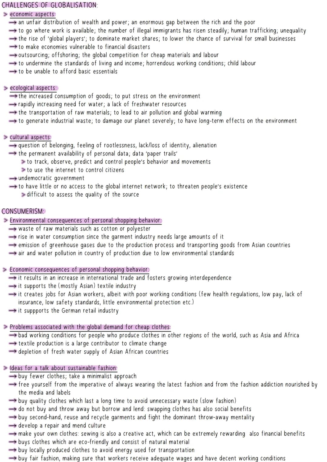English Exam
GLOBALIZATION
> process of increasing global conformity with regard to cultural, economic and technical convergences
> simplifi