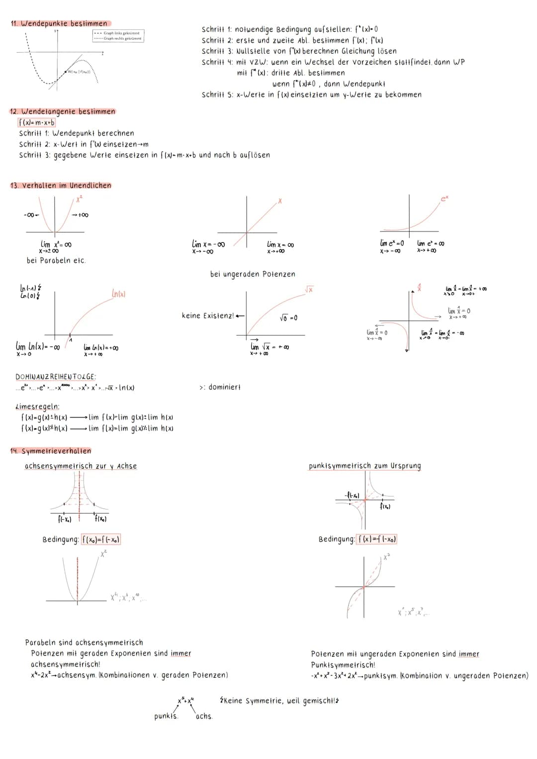 1. ANALYIS
1. Gleichungen lösen
Quadratische Gleichungen:
Alles auf eine Seite
abc Formel: X₁₁2 = - b ± √b² - 4ac
2a
Biquadratische Gleichun