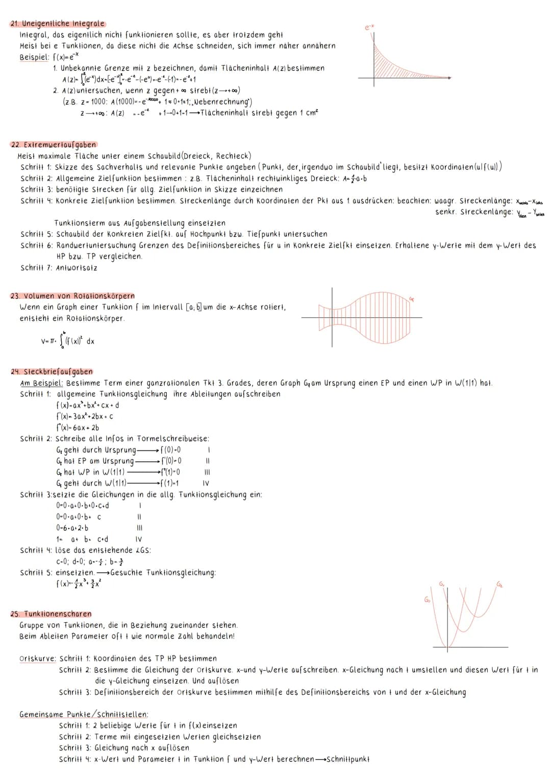 1. ANALYIS
1. Gleichungen lösen
Quadratische Gleichungen:
Alles auf eine Seite
abc Formel: X₁₁2 = - b ± √b² - 4ac
2a
Biquadratische Gleichun