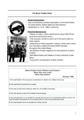 Know The Black Panther Party  thumbnail