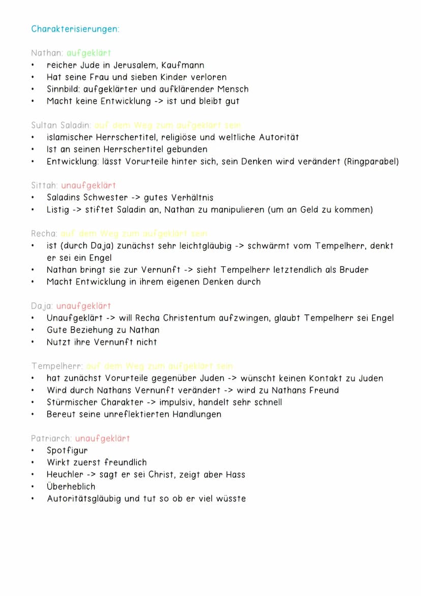 Nathan der Weise
Allgemeine Informationen:
●
●
.
●
Epocheneinordnung:
●
.
.
●
Autor: Gotthold Ephraim Lessing
Erscheinungsjahr: 1779 -> Epoc