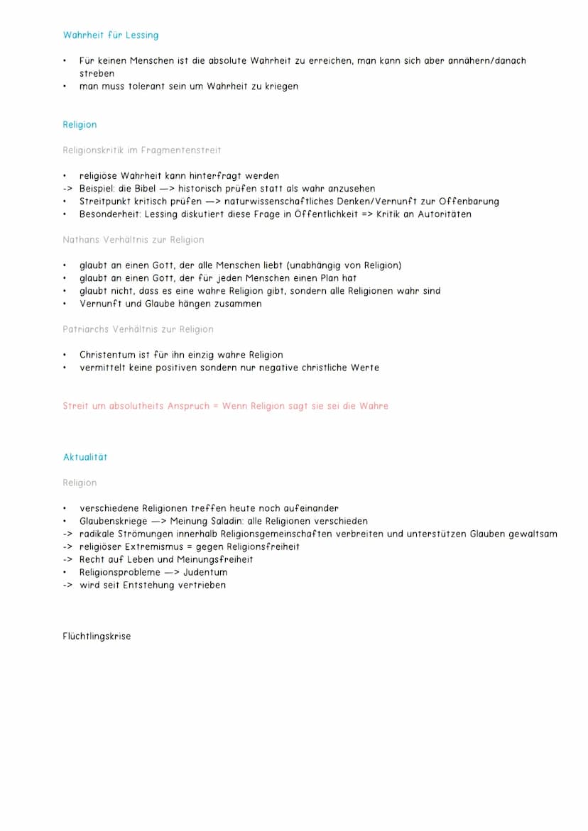 Nathan der Weise
Allgemeine Informationen:
●
●
.
●
Epocheneinordnung:
●
.
.
●
Autor: Gotthold Ephraim Lessing
Erscheinungsjahr: 1779 -> Epoc