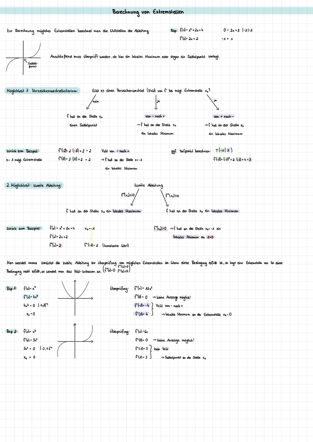 Monotonie
MALD
(f(x₂)
·ង
AV
Bsp. f(x)=x²: Extremstellen von f suchen:
Man kann das Monotonie verhalten von f auf zwei unterschiedliche Wege 