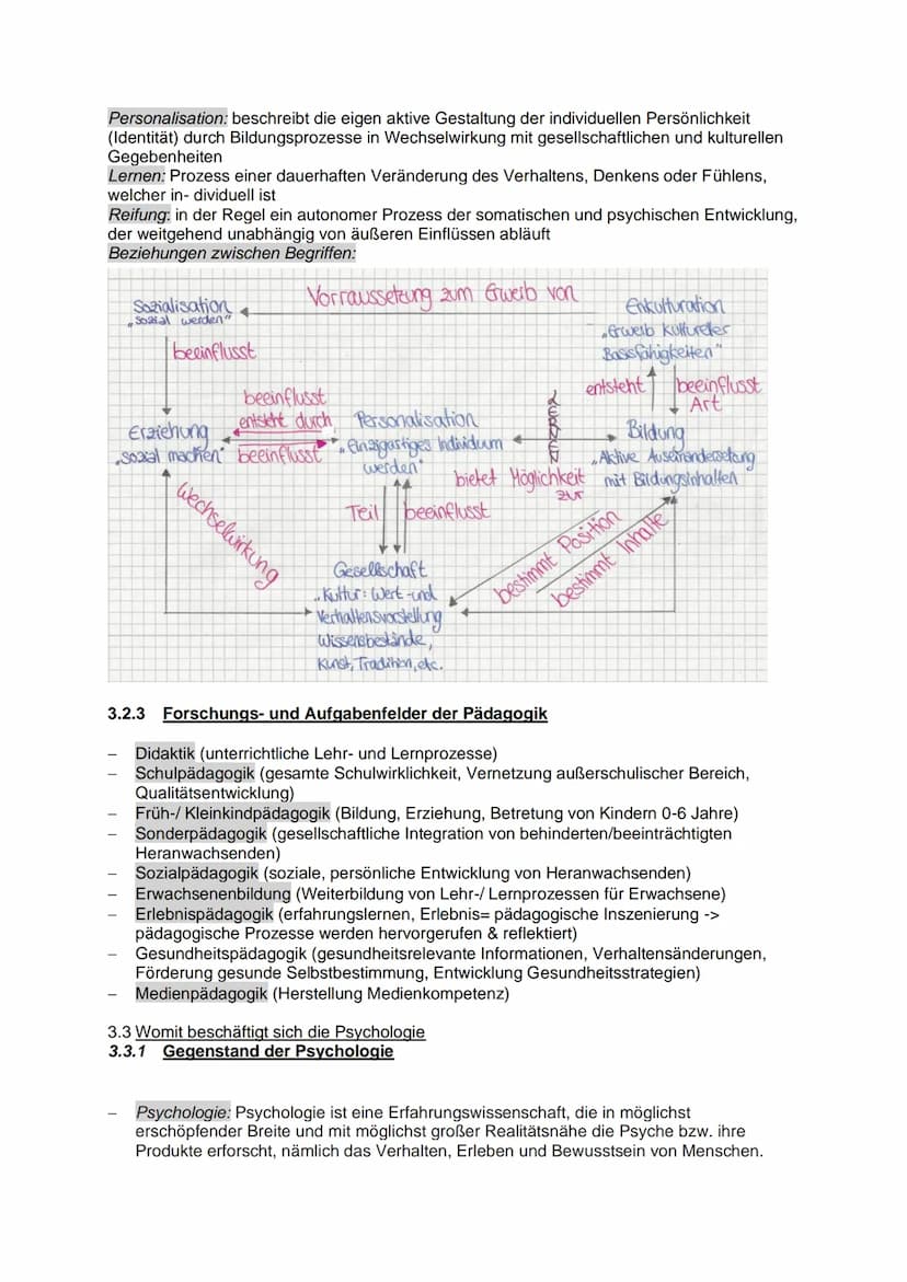 PPS-Zusammenfassung
LP 03 Pädagogik und Psychologie als Wissenschaft
3.1 Was bedeutet der Begriff Wissenschaft
Wissen: Gesicherte, wahre Fak