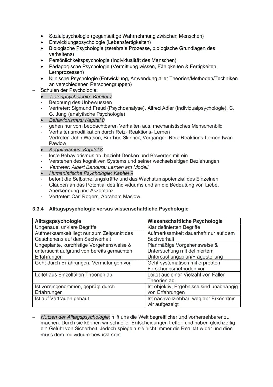 PPS-Zusammenfassung
LP 03 Pädagogik und Psychologie als Wissenschaft
3.1 Was bedeutet der Begriff Wissenschaft
Wissen: Gesicherte, wahre Fak
