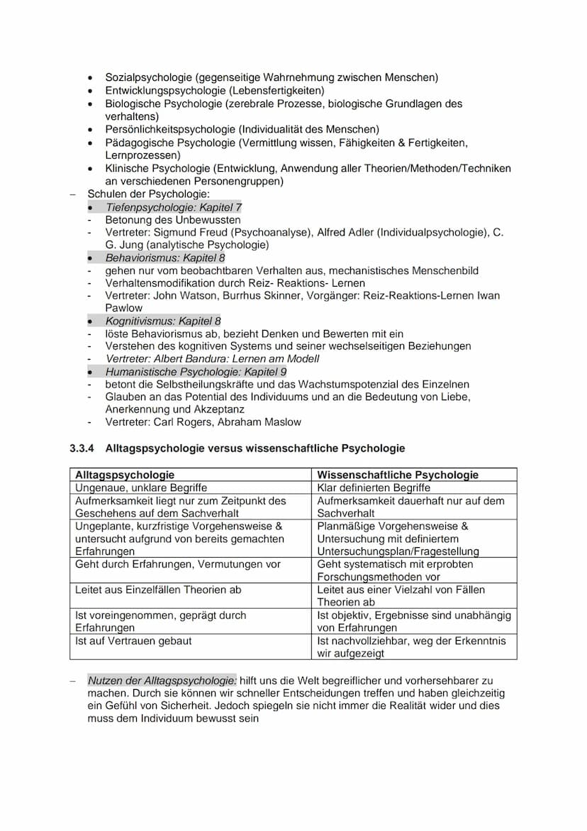 PPS-Zusammenfassung
LP 03 Pädagogik und Psychologie als Wissenschaft
3.1 Was bedeutet der Begriff Wissenschaft
Wissen: Gesicherte, wahre Fak