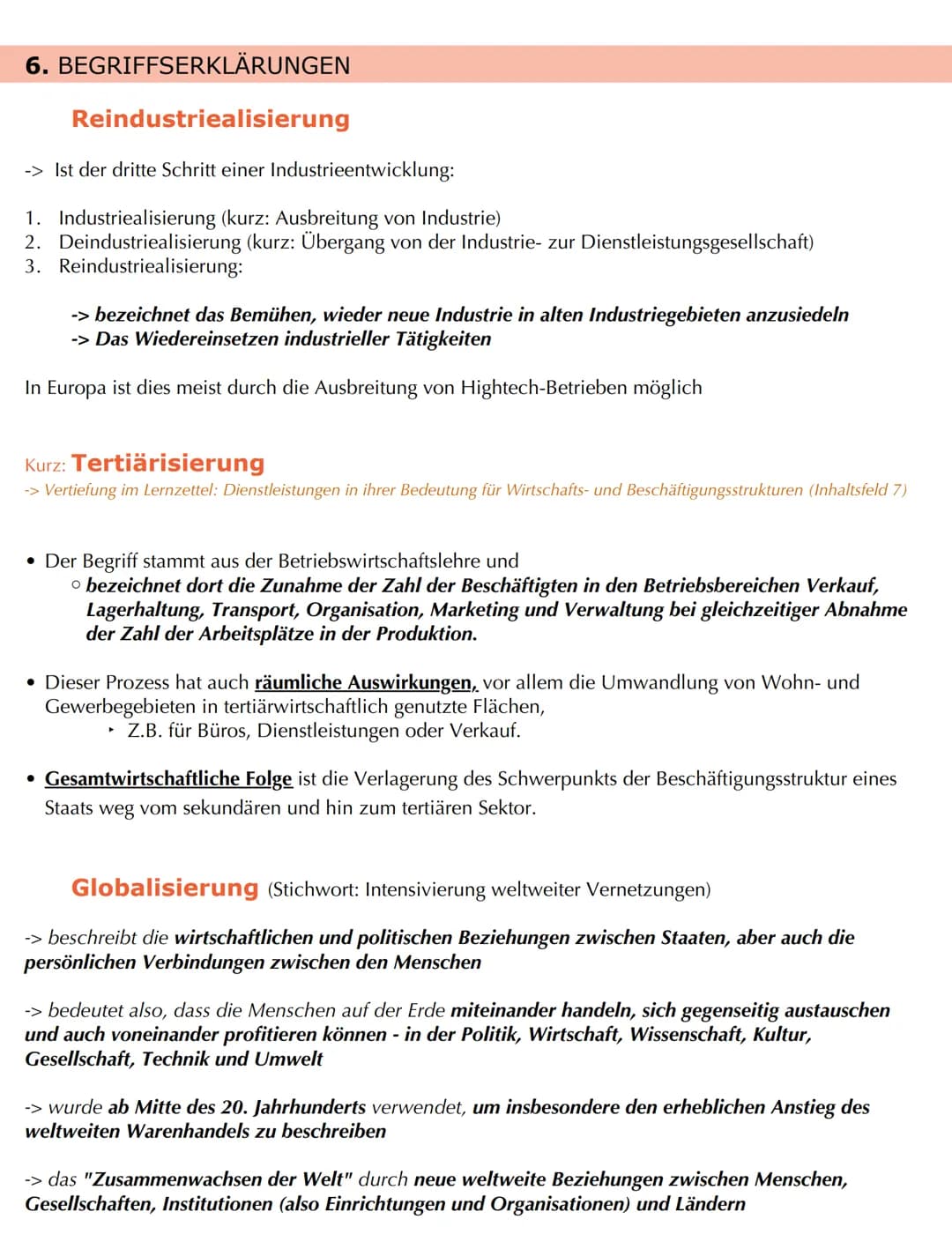 Bedeutungswandel von Standortfaktoren
2) Entstehung und Strukturwandel industriell geprägter Räume
2.1 Hauptphasen der industruiellen Entwic