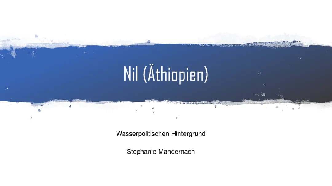 Der Nil Konflikt: Ägypten, Äthiopien und Sudan erklärt