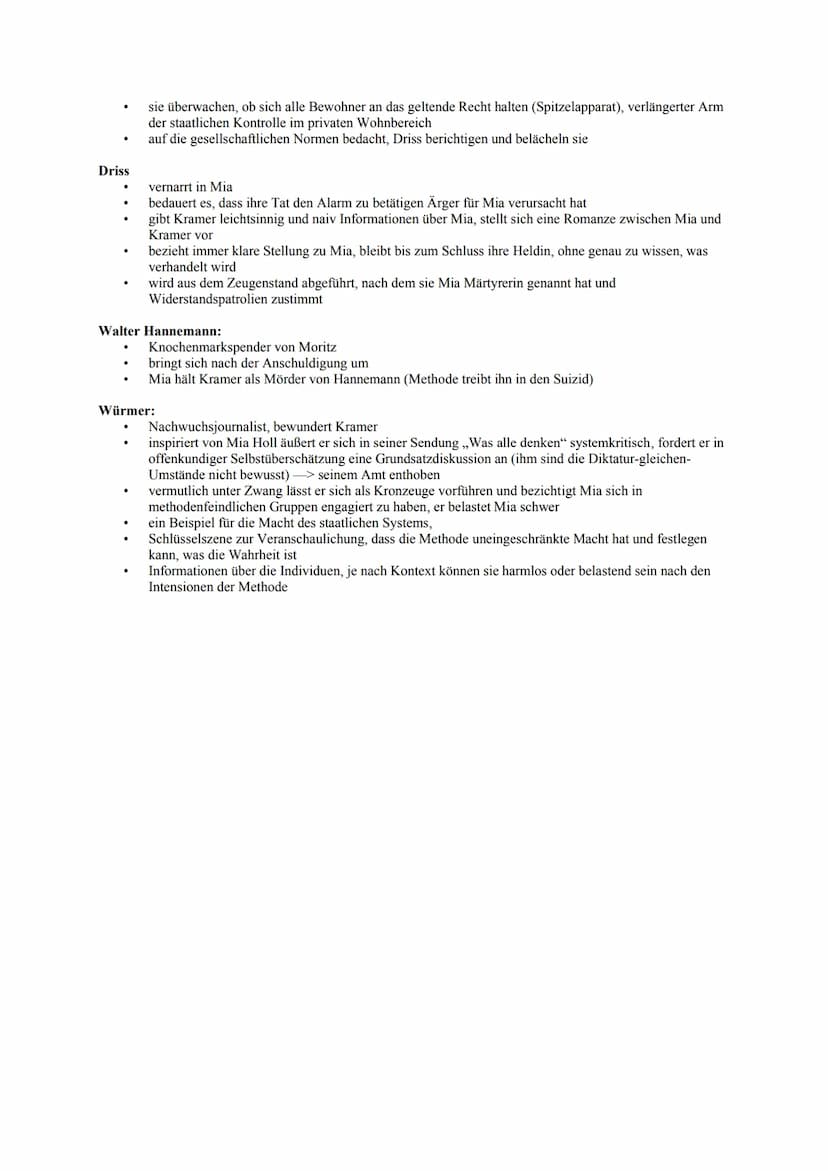 Figuren
Mia Holl:
.
.
.
.
.
akzeptiert zunächst die Diktatur, zunächst denkt sie rational und wägt ihr Handeln ab (für und wider)-
> S.158,,