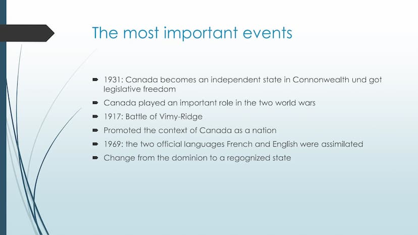 Canada- a country with
many facets
Which are the most interesting facts and why is the industry so important? Basic information about Canada