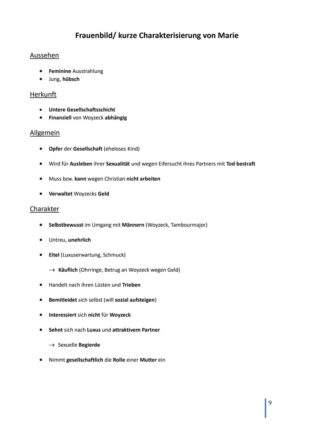 Lernzettel Abitur Deutsch
,,Woyzeck" - Georg
Büchner
Dramenkonzeption, Leitmotive, historische und epochale Zuordnung, Cha-
rakterisierungen