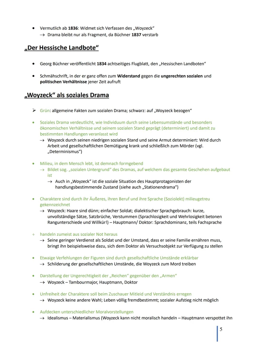Lernzettel Abitur Deutsch
,,Woyzeck" - Georg
Büchner
Dramenkonzeption, Leitmotive, historische und epochale Zuordnung, Cha-
rakterisierungen