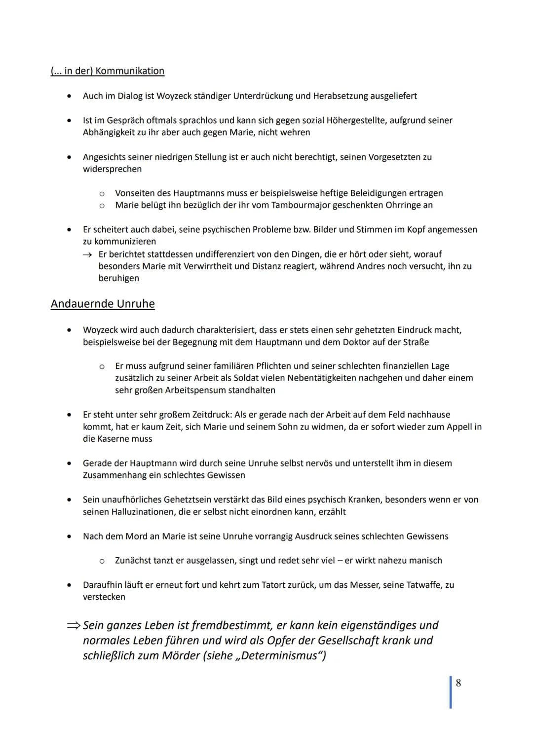 Lernzettel Abitur Deutsch
,,Woyzeck" - Georg
Büchner
Dramenkonzeption, Leitmotive, historische und epochale Zuordnung, Cha-
rakterisierungen