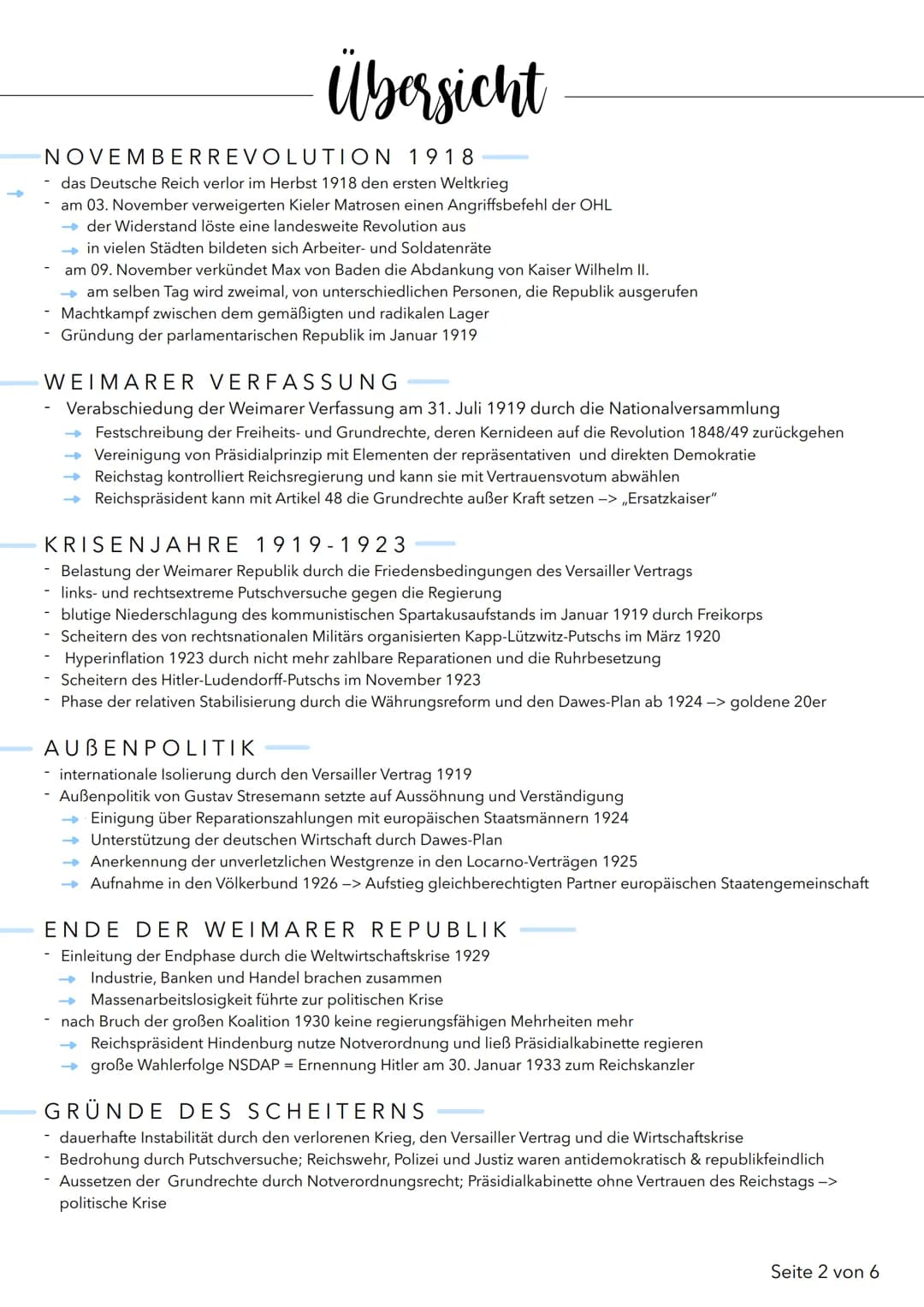 Lernzettel Geschichtsklausur
Übersicht der Ereignisse:
1914
06.04.1917
07.11.1917
15.12.1917
08.01.1918
03.03.1918
Herbst 1918
04.11.1918
09