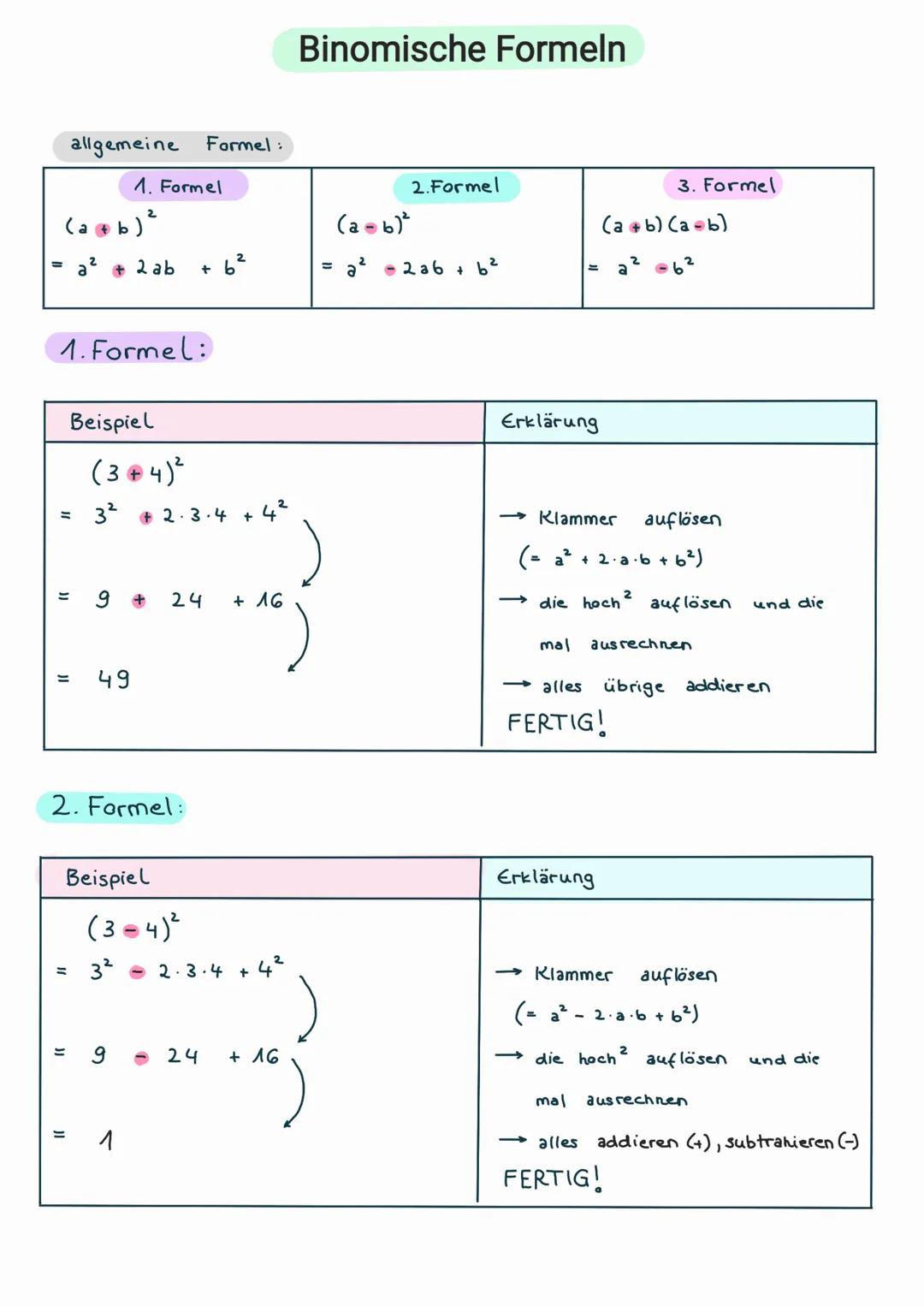 3. Formel:

| Beispiel          | Erklärung                                  |
| ----------------- | ---------------------------------------