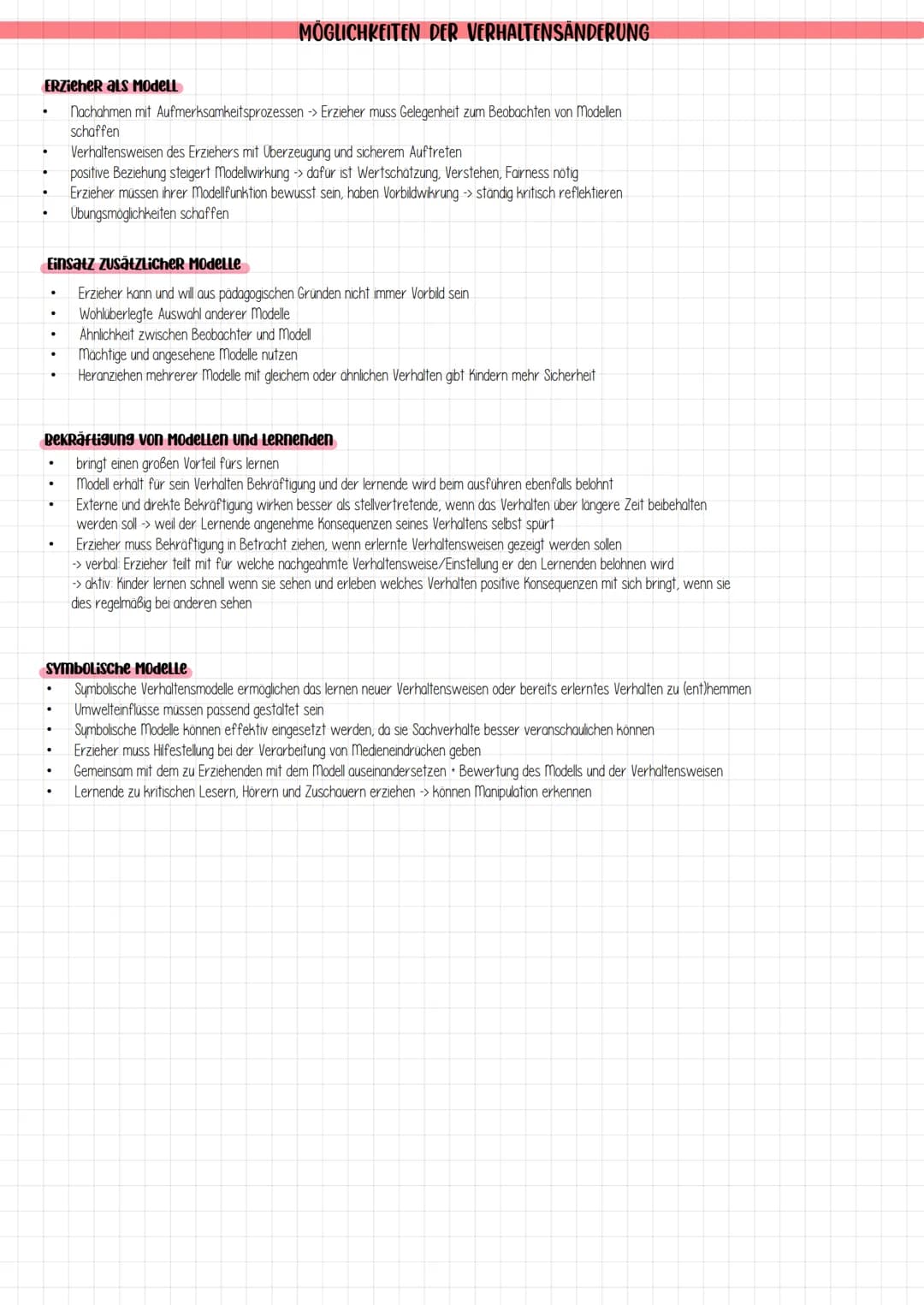 SOZIAL-KOGNITIVE -
●
Lernen am Modell:
Lernen am Modell ist der Vorgang, bei dem sich eine Person (- Beobachter) Erlebens- und Verhaltenswei
