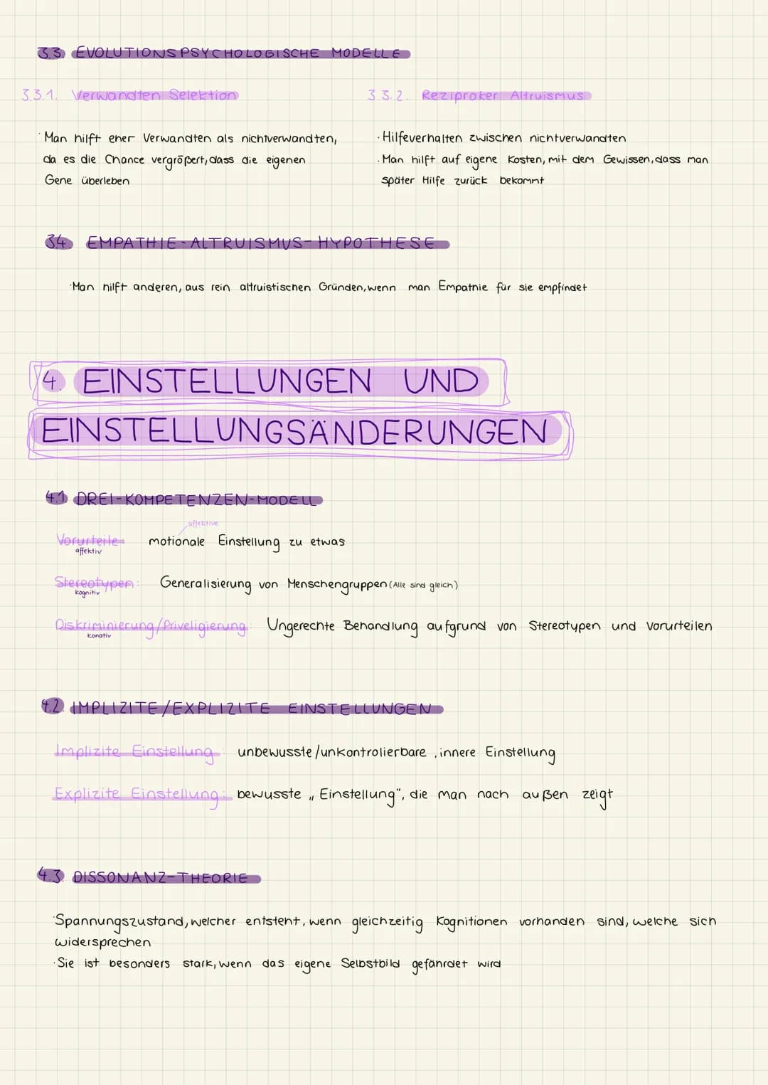 DAS INDIVIDUUM IN INTERAKTION MIT ANDEREN
1. ATTRIBUTIONSPROZESSE
4 Vorgang der Ursachenzuschreibung
1.1 ARTEN
interne Kausalattribuierung U