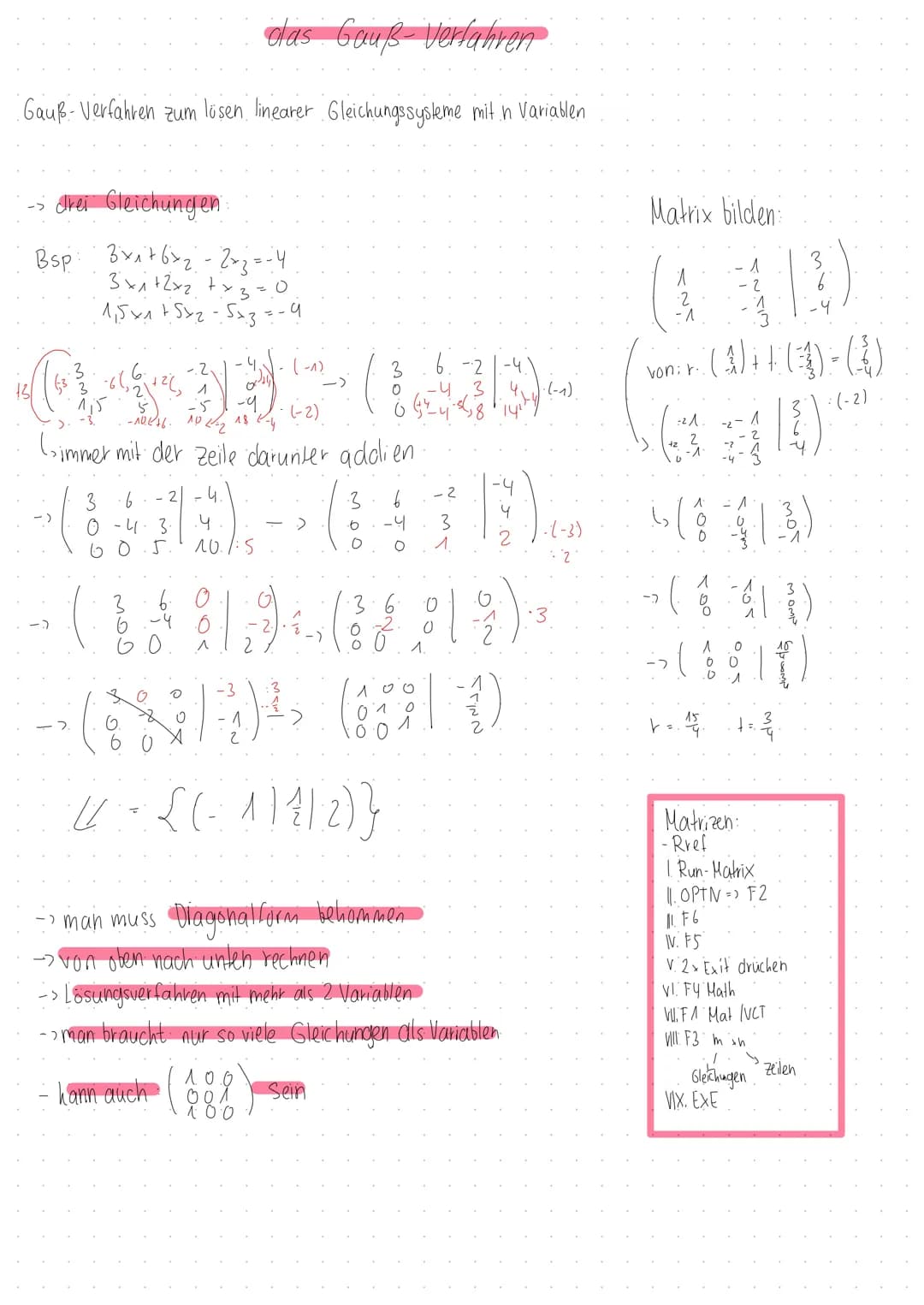 nalylische Geometrie und
Lineare Ayeuris bu 1bdur Lineare Gleichungssysteme...
·¨-lineare Gleichungssysteme und deren Lösbarkeit spielen
bei