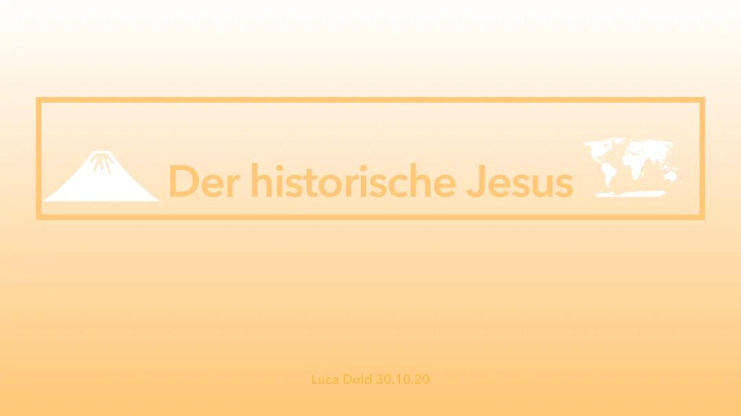 Der historische Jesus: Steckbrief und Lebenslauf einfach erklärt