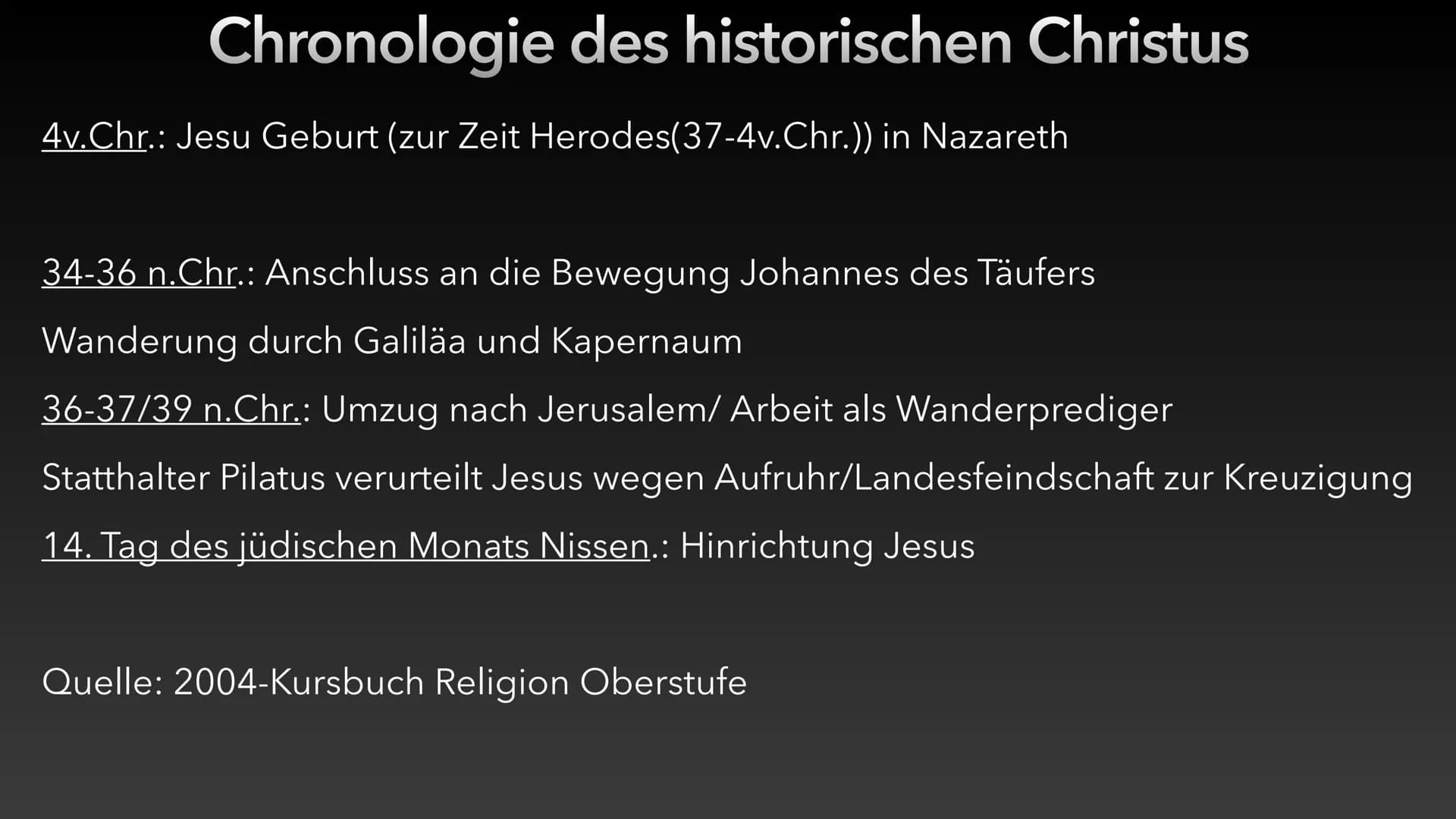 Der historische Jesus
Luca Dold 30.10.20 Rudolf Bultmann: Wir wissen nur das, dass des Gekommenseins Jesu...
Bedeutung: zusammenfassend kann