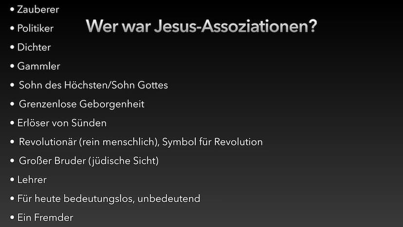 Der historische Jesus
Luca Dold 30.10.20 Rudolf Bultmann: Wir wissen nur das, dass des Gekommenseins Jesu...
Bedeutung: zusammenfassend kann