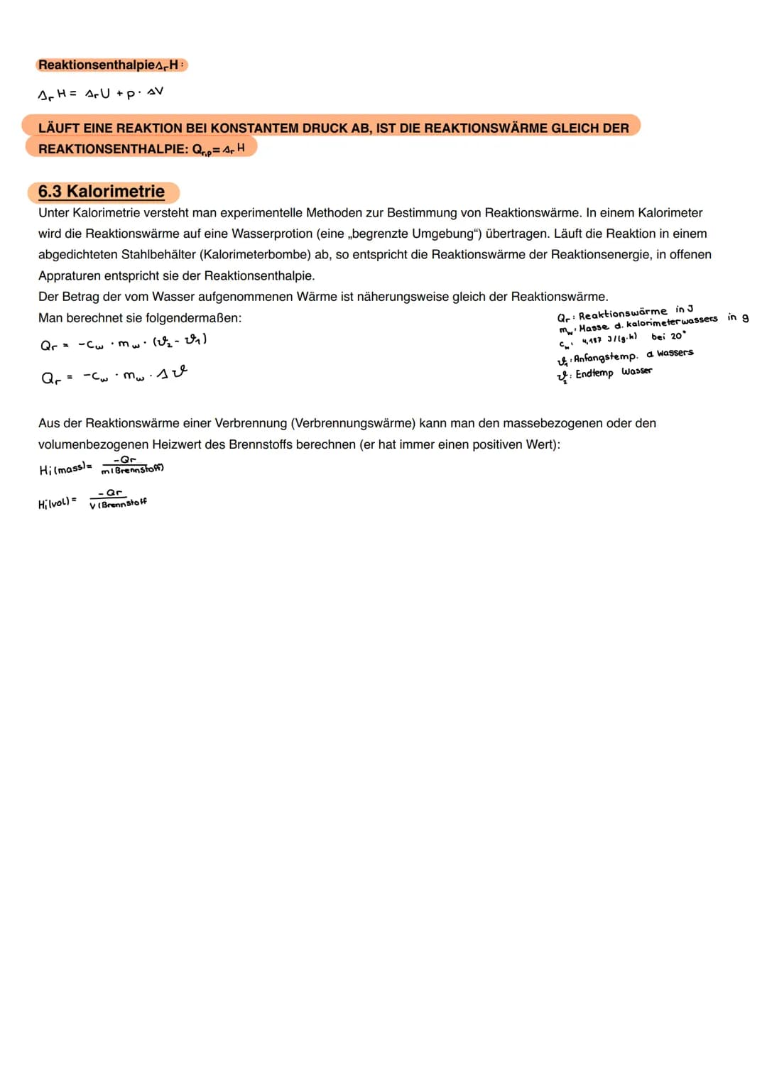 6. Chemische Energetik
6.1 Systeme und Größen der chemischen Energetik
Bei chemischen Reaktionen sind Stoffumwandlungen mit Energieumsätzen 