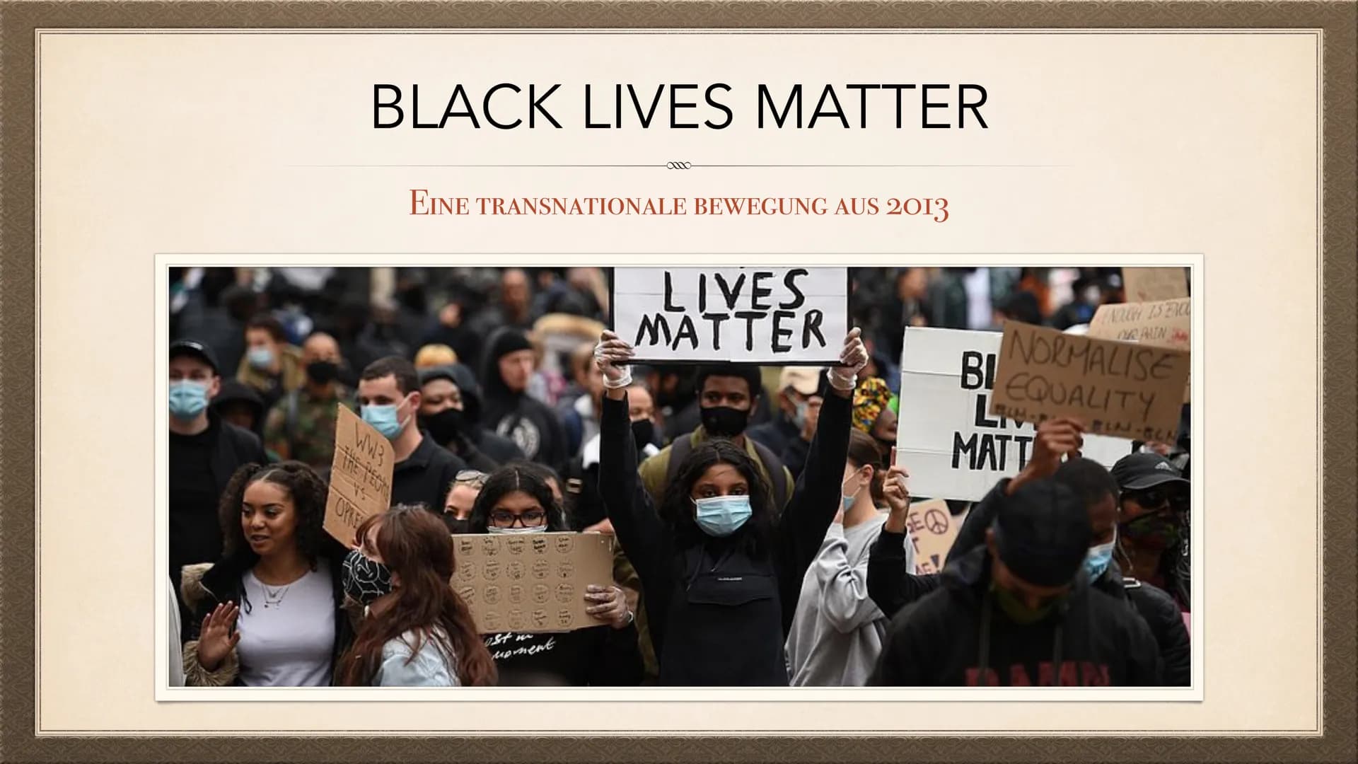 9 MINUTEN UND 29 SEKUNDEN
99
"I CAN'T BREATHE DER FALL GEORGE
FLOYD
MINNEAPOLIS, 25. MAI 2020
BLACK
Lives
MATTER F
WAS IST PASSIERT?
> Georg