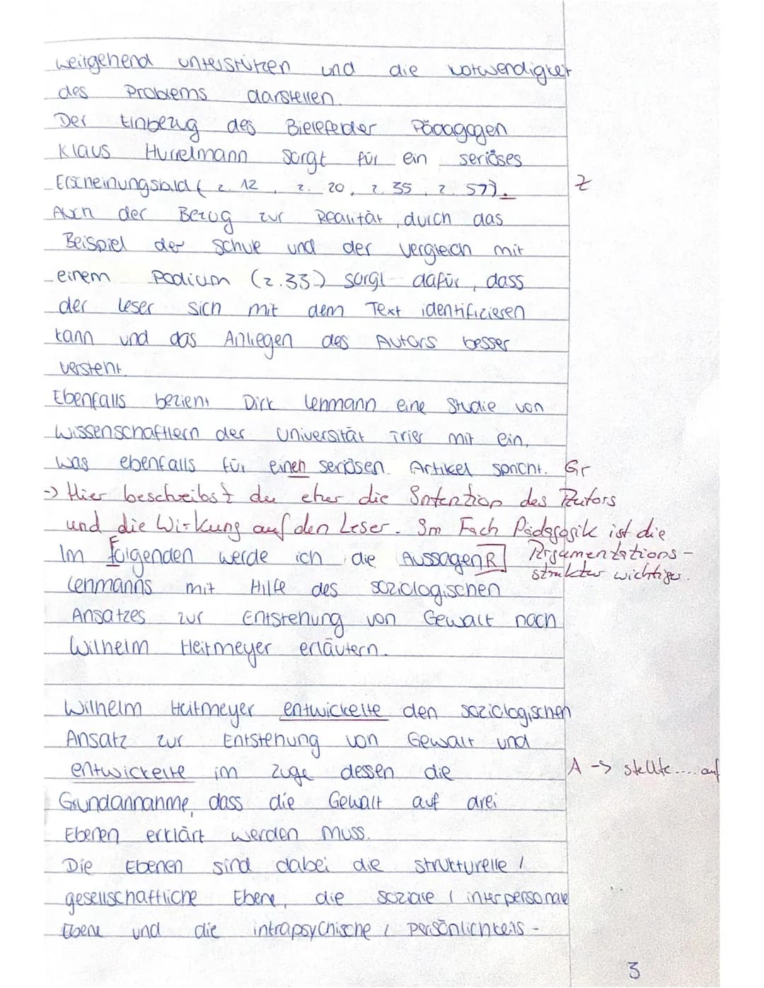 Erwartungshorizont zur Klausur Heitmeyer/systemische Therapie
Teilaufgabe 1:
2
Anforderungen
Der Schüler/die Schülerin...
1 formuliert einen