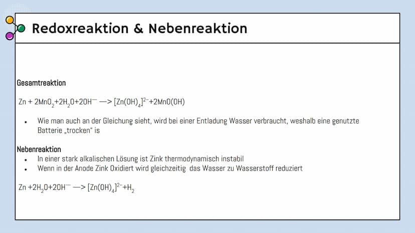 o
Chemie Lk
Alkali-Mangan-Batterie
Alissa, Eliza und Nikola Gliederung
OI
Grundlagen
Schematischer Aufbau, Reaktion
03
Alltagsnutzung
Vor- &