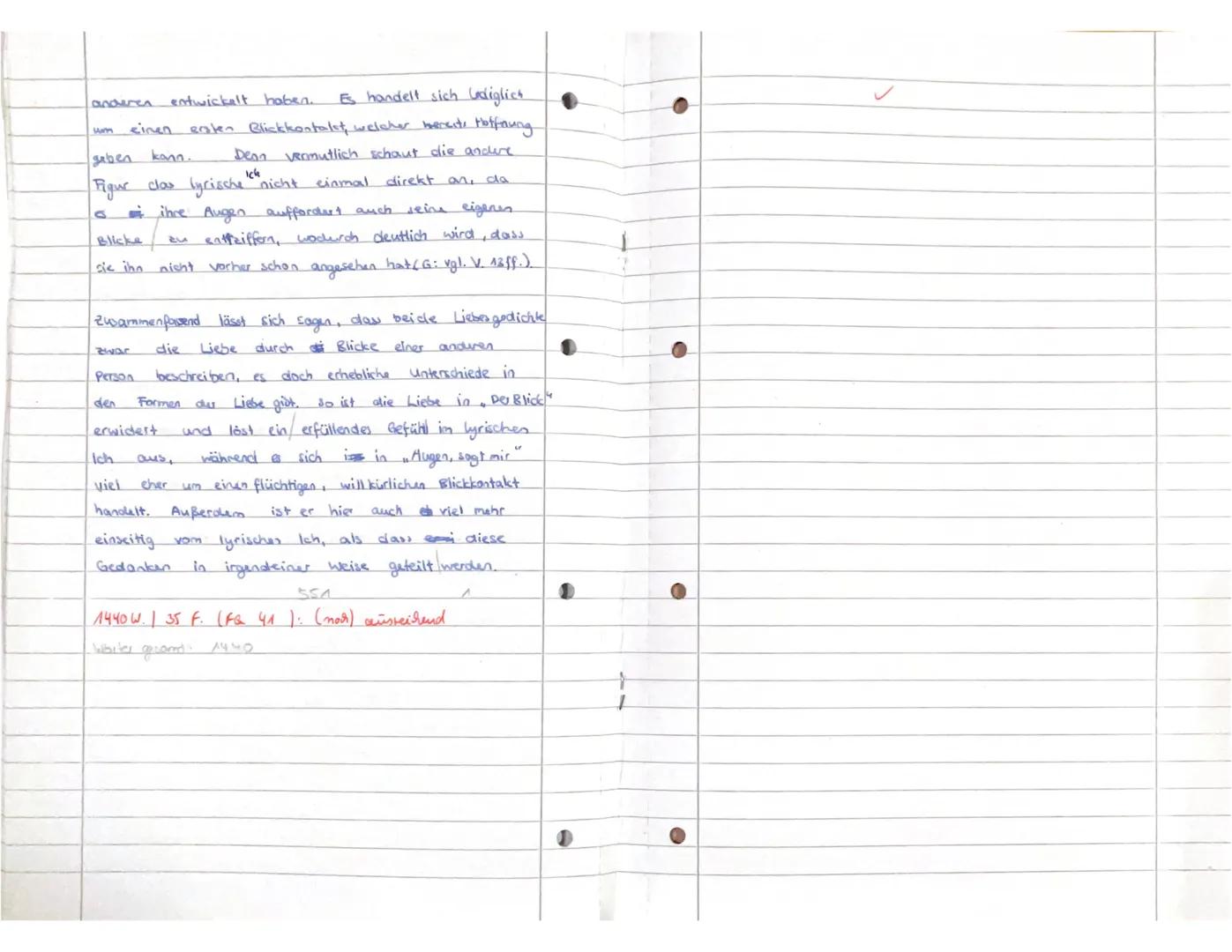 DEU Q1
KLAUSUR NR. 1
Aufgaben:
1. Interpretieren Sie das Gedicht „Der Blick" von Joseph von Eichendorff.
2. Vergleichen Sie Eichendorffs Ged