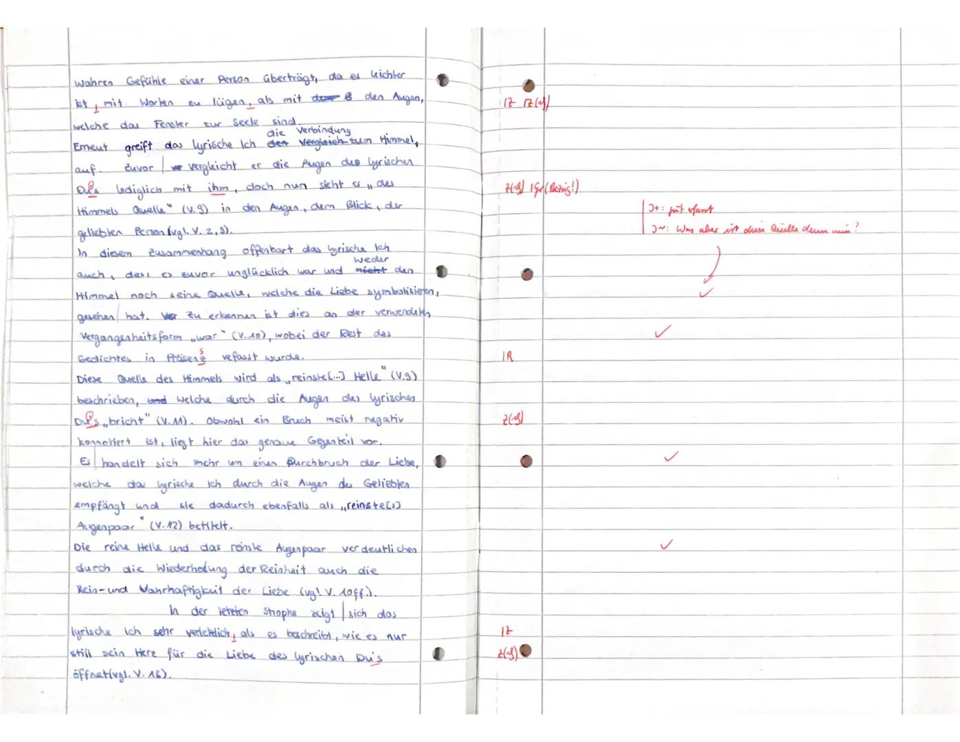 DEU Q1
KLAUSUR NR. 1
Aufgaben:
1. Interpretieren Sie das Gedicht „Der Blick" von Joseph von Eichendorff.
2. Vergleichen Sie Eichendorffs Ged