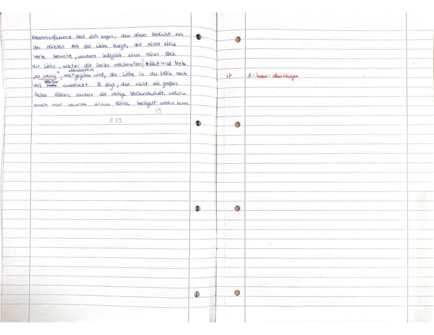 DEU Q1
KLAUSUR NR. 1
Aufgaben:
1. Interpretieren Sie das Gedicht „Der Blick" von Joseph von Eichendorff.
2. Vergleichen Sie Eichendorffs Ged