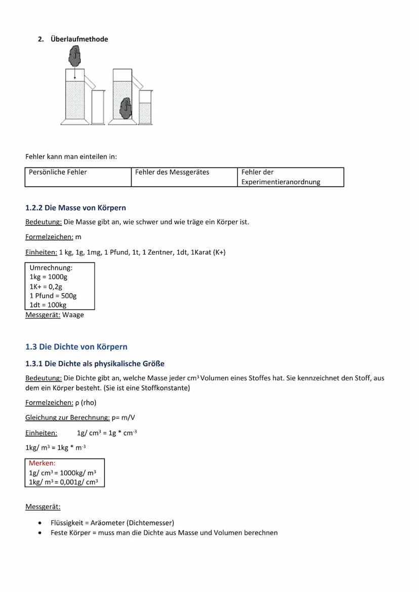 Physik BLF Inhalt
+1 Mechanik.
1.1 Körper und Stoff.
1.1.1 Aufbau der Körper.
1.1.2 Das Teilchenmodell.
1.2 Volumen und Masse von Körpern.
1