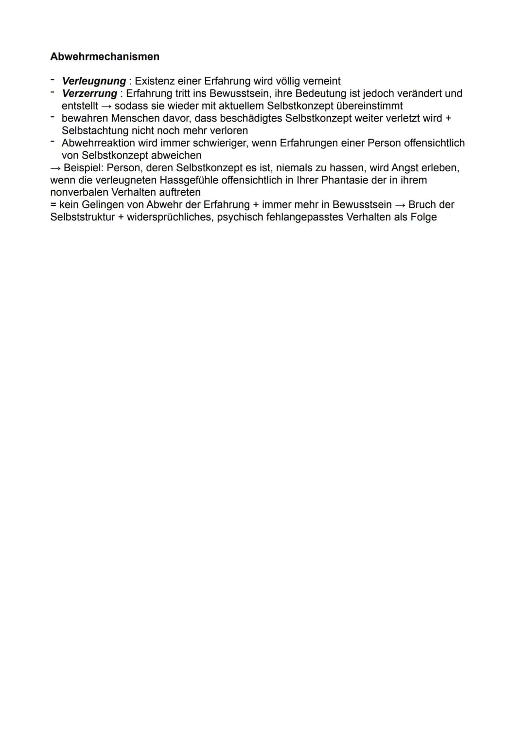Psychologie Q2 Klausur - Übersicht
THEMEN
- Humanistische Psychologie (Definition, Menschenbild, Bedeutung und Methoden)
Personenzentrierte 