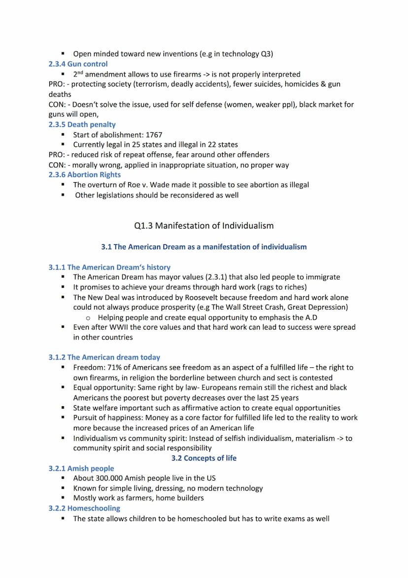 ENGLISCH ABITUR CONTENT
1. The USA - the formation of a nation
1.1 Development and principles of American democracy and the Constitution
1.2