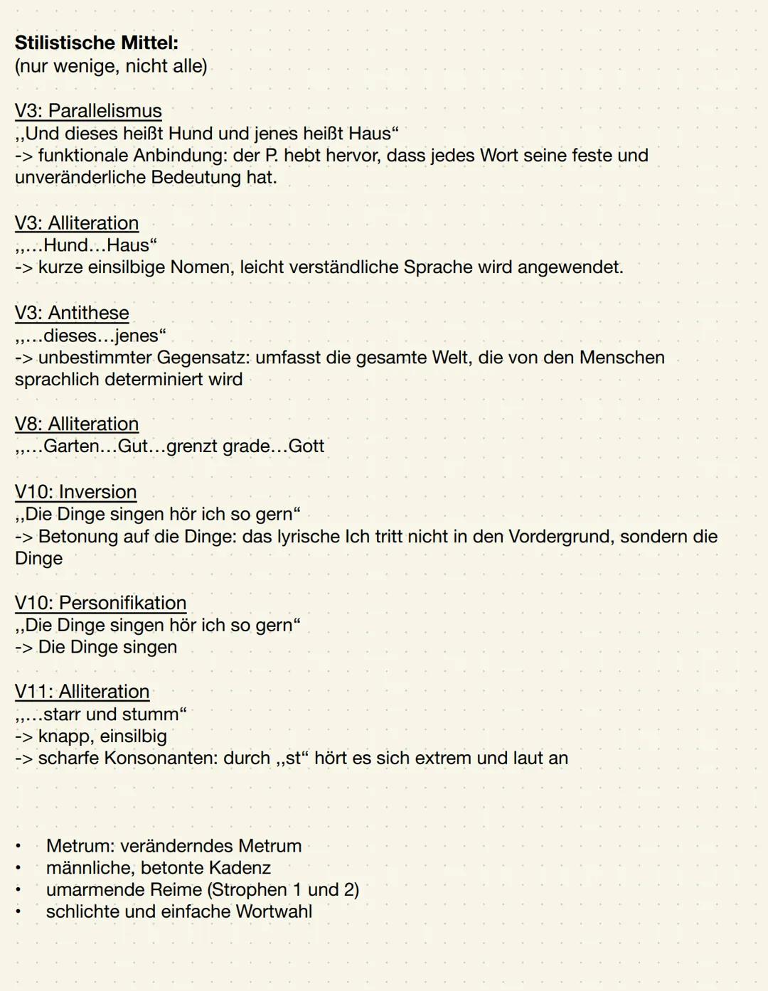 Rainer Maria Rilke „Ich fürchte mich so vor des Menschen Wort“ 09.02.2023

Strophe 1 (V. 1-4):
Das lyrische Ich hat Angst vor der sprachlich