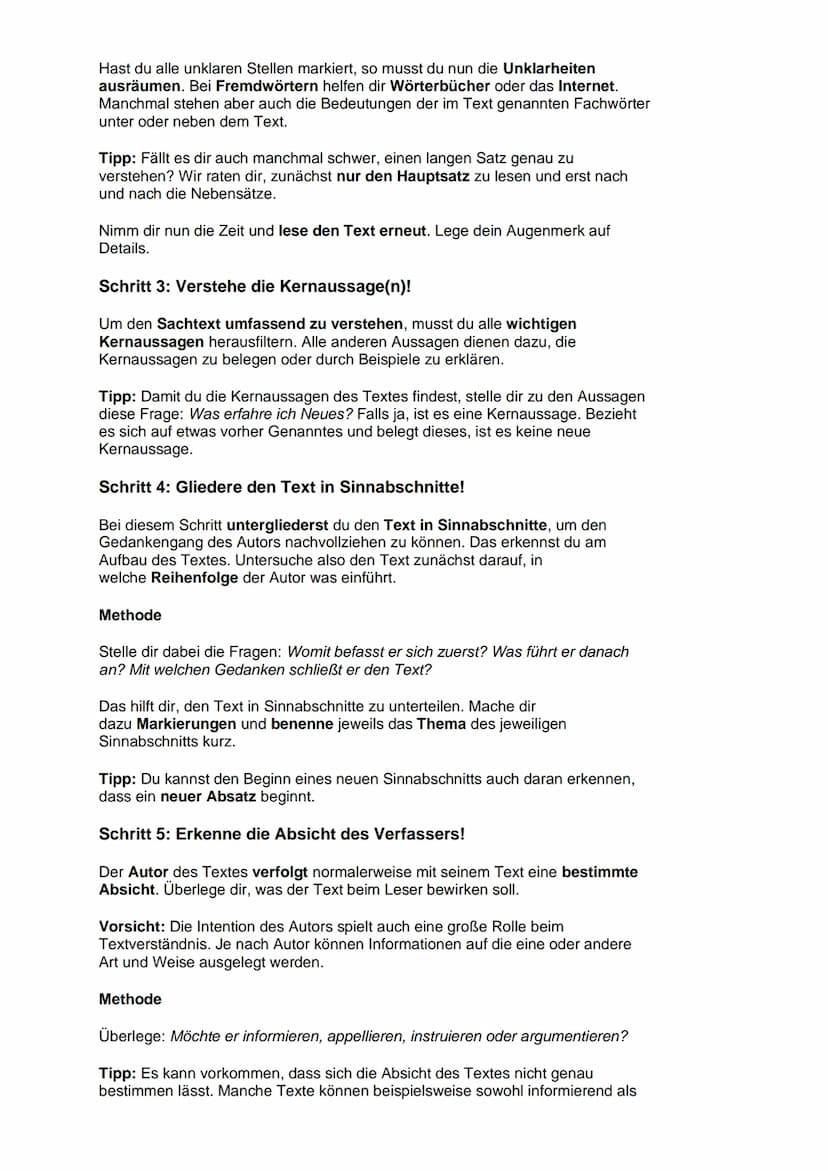 Das Was und das Wie bei der Textwiedergabe
Die beiden gängigsten Formen der schriftlichen Textwiedergabe in der Schule,
die Inhaltsangabe un