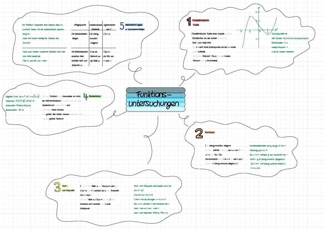 Mathe Analysis: Einfache Zusammenfassung und Aufgaben