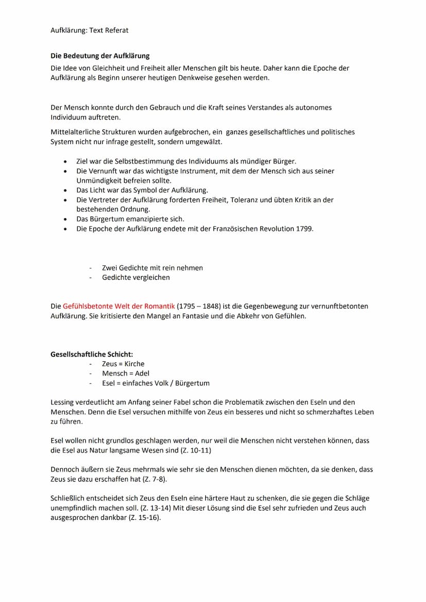 Gufklärung vs.
гд
Romantik:
Literatur und Sprache um 1800
Telly
Anu
BALA Aufklärung: Text Referat
Literaturepoche:
Zeitraum 1720-1800
Die Au