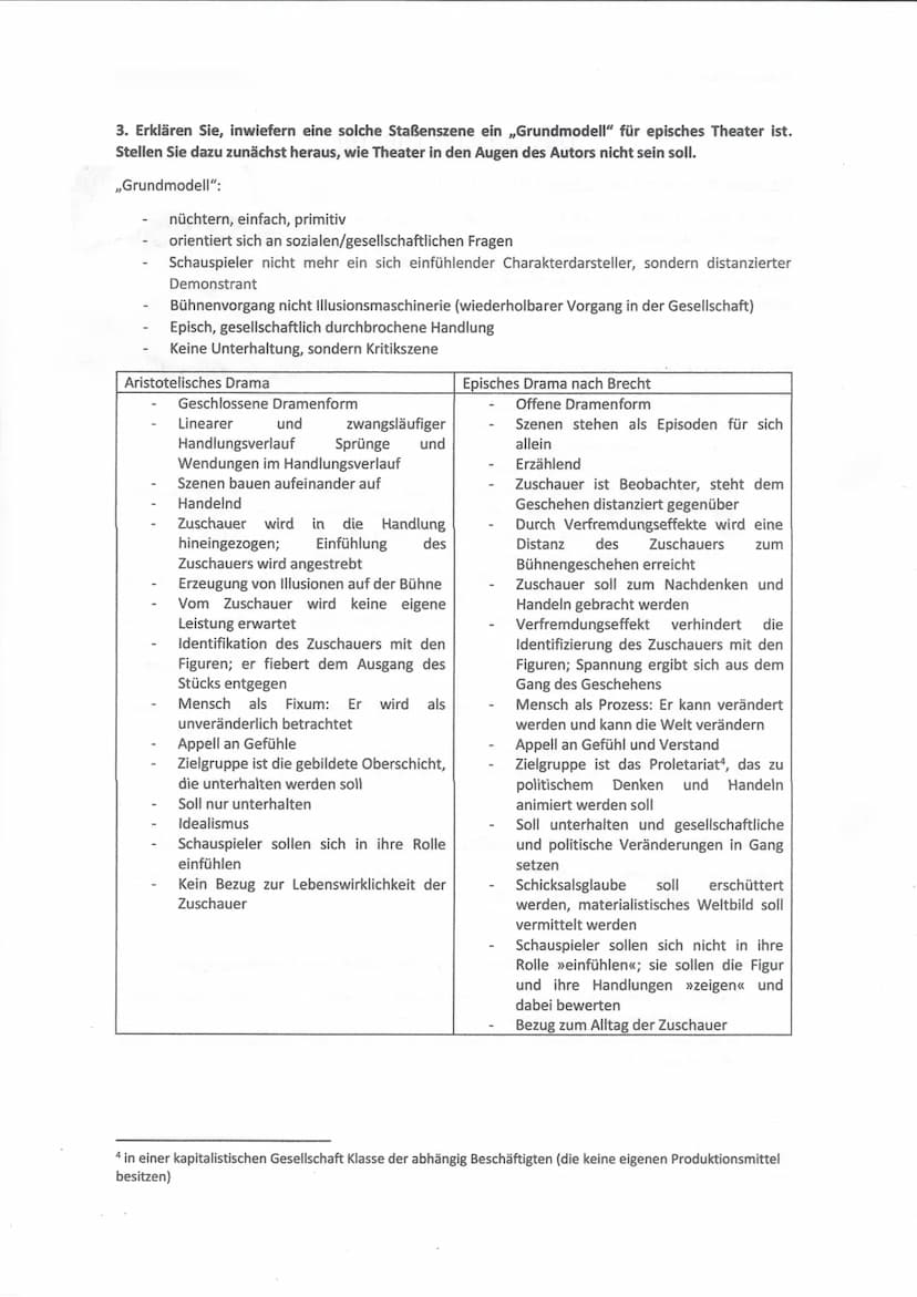 Das epische Theater
Das epische Theater-Georg Patzer (Lb. S.112/1)
Bertholt Brecht (1898-1956) entwickelte die Idee des epischen
Theaters. S