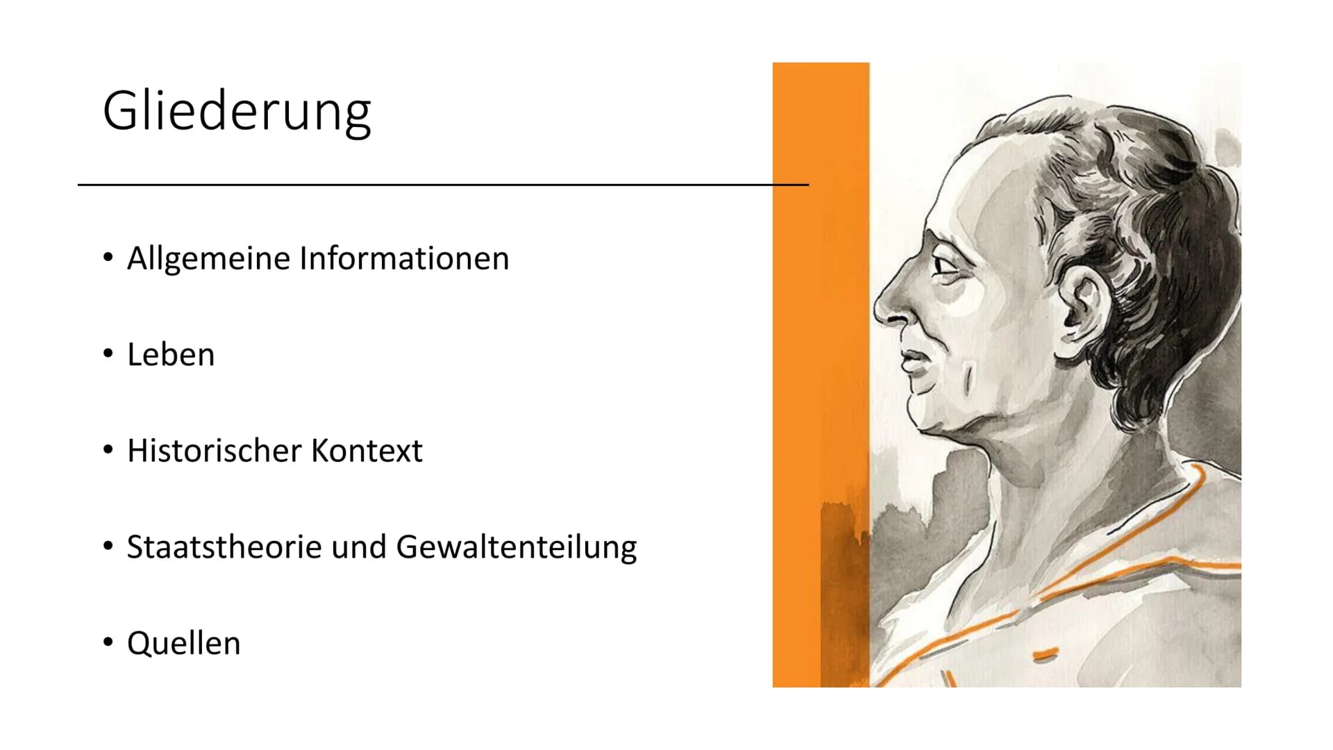 ,,Etwas ist nicht recht,
weil es Gesetz ist,
sondern es muss Gesetz
sein,
weil es recht ist."
(MONTESQUIEU)
GRW 12 Gliederung
●
●
●
Allgemei